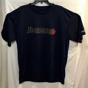 Spalding Navy Blue YOKAHAMA B-CORSAIRS #34 Performance T-Shirt